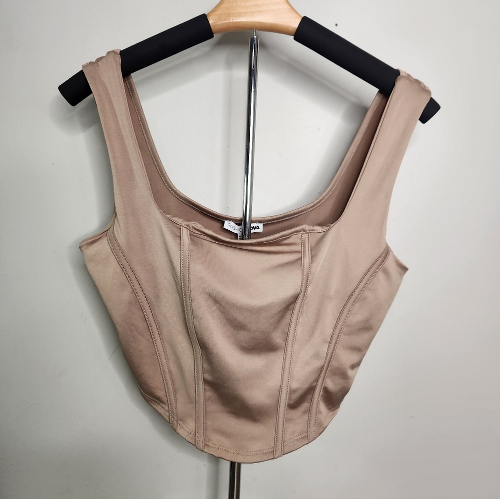 Fashion Nova "Won’t Take The Blame" Corset Crop Top
